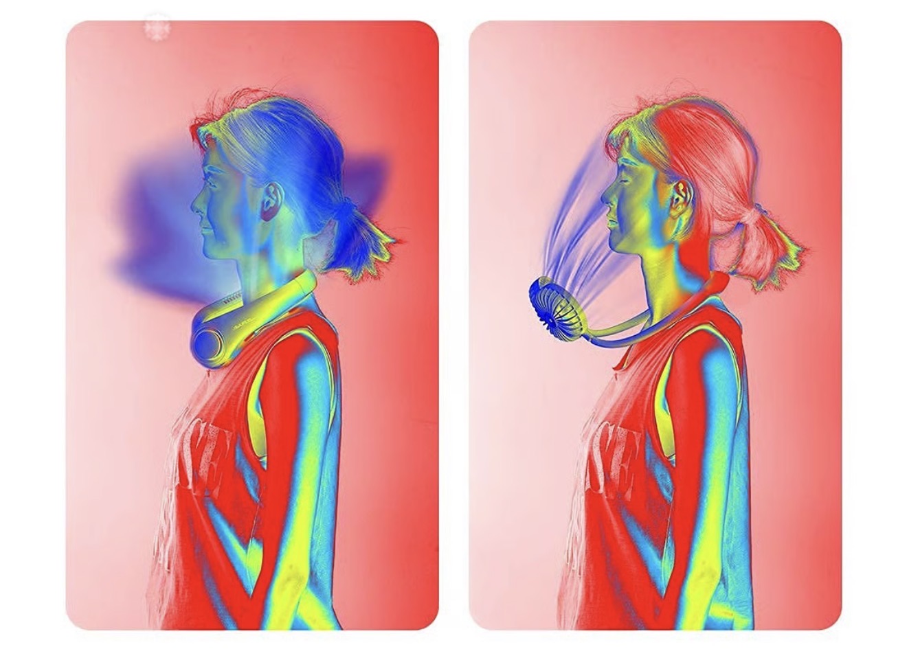 Ventilateur De Cou Suspendu Portable USB